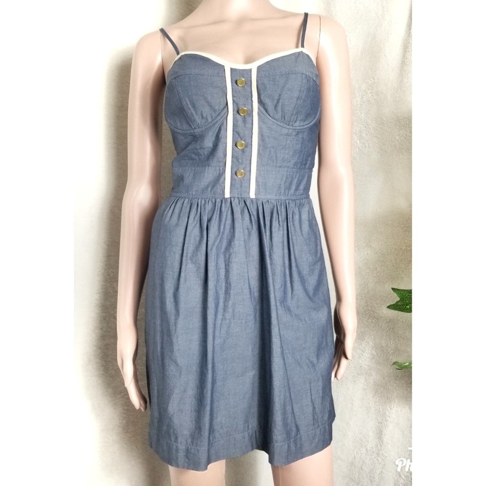 Pins & Needles | Chambray Dress with Pockets Y2K